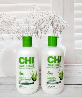 Chi Naturals with Aloe Vera  набір для зволоження волосся CHIaloe фото