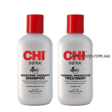 CHI Infra Shampoo + CHI Infra Treatment 177 ml+177 ml набір chi177 фото