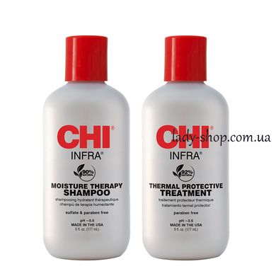 CHI Infra Shampoo + CHI Infra Treatment 177 ml+177 ml набор chi177 фото