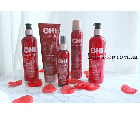 Набір Chi Rose Hip Oil Color для фарбованого волосся з маслом троянди та кератином/ шампунь 340 мл+кондиціонер 340 мл 9745597 фото
