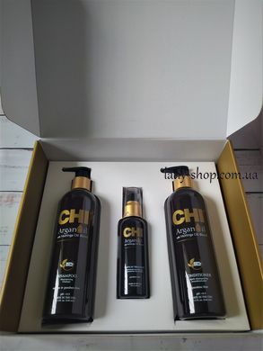 Набор Сhi Argan Oil Shampoo 340ml+Сhi Argan Oil Conditioner 340ml+CHI Argan Oil Leave-in Treatment 89 ml CHIARGAN1 фото