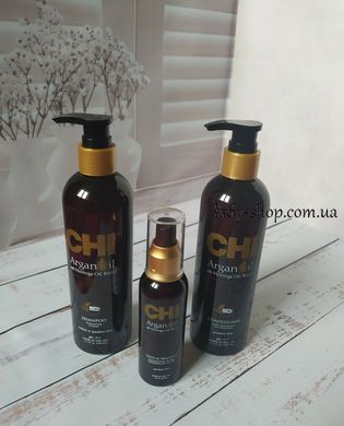 Набор Сhi Argan Oil Shampoo 340ml+Сhi Argan Oil Conditioner 340ml+CHI Argan Oil Leave-in Treatment 89 ml CHIARGAN1 фото