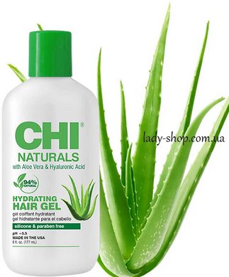 CHI Naturals with Aloe Vera Hydrating Hair Gel/Увлажняющий гель для укладки волос с Алое вера CHINAVHG6 фото