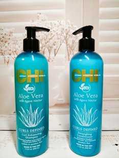 Набор Chi Aloe Vera shampoo + conditioner 340мл +340мл 3908021 фото