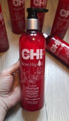 Захисний шампунь для фарбованого волосся/CHI Rose Ніp Oil protecting shampoo CHIRHS12 фото