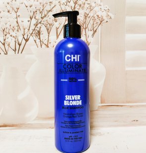 Шампунь оттеночный "Серебристый блондин"/CHI Ionic Color Illuminate Shampoo Silver Blonde CHICISBS12 фото