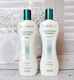 BioSilk Volumizing Therapy Набор для объема и восстановления волос шампунь + кондиционер по 355 мл BioSilk V фото