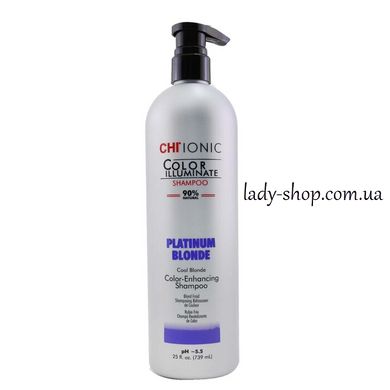 Шампунь оттеночный "Платиновый блондин"/CHI Ionic Color Illuminate Shampoo Platinum Blonde CHICIPS25 фото