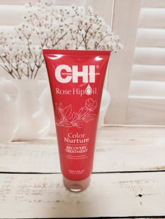 Відновлювальна маска для фарбованого волосся Chi Rose Hip Oil Recovery Treatment з олією троянди і кератином, 237 мл CHIRHIT6 фото