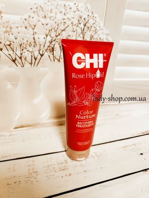 Відновлювальна маска для фарбованого волосся Chi Rose Hip Oil Recovery Treatment з олією троянди і кератином, 237 мл CHIRHIT6 фото