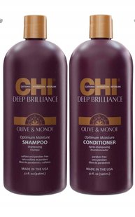 Набор  CHI Deep Brilliance Olive & Monoi (Shampoo 946 мл+Conditioner 946 мл)  CHIDeepB946 фото