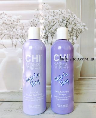 CHI Vibes Hair to Slay набор шампунь и кондиционер для увлажнения волос по 355мл CHI Vibes фото