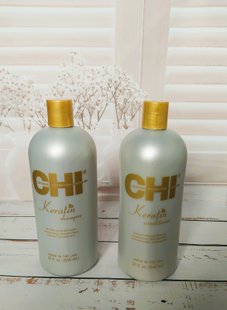 Chi keratin Набір шампунь 946 мл+кондиціонер 946 мл chi keratin rebuild revier protect 4184918 фото