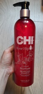 Захисний шампунь для фарбованого волосся/CHI Rose Ніp Oil protecting shampoo CHIRHS25 фото